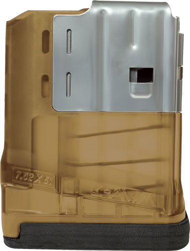 Lancer Magazine L7awm Sr-25 - 7.62x51 5rd Translucent Fde
