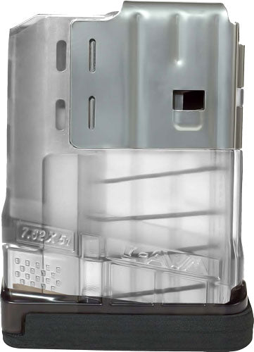 Lancer Magazine L7awm Sr-25 - 7.62x51 10rd Translucent Clear