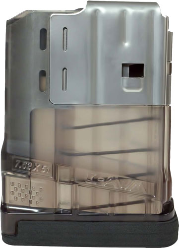 Lancer Magazine L7awm Sr-25 - 7.62x51 10rd Translucent Smoke