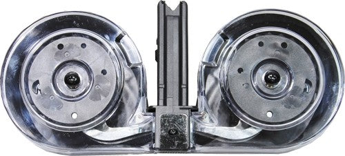 Iver Johnson Magazine Ar15 - .223 100rd Drum Blk-clear Poly
