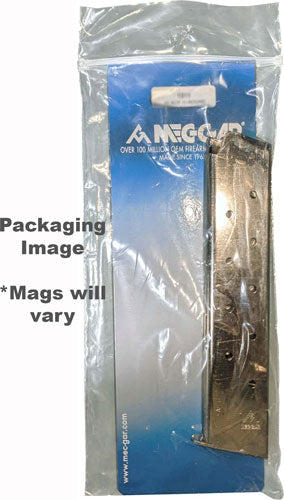 Mec-gar Magazine 1911 Govt. - .45acp 10rd Extended Nickel