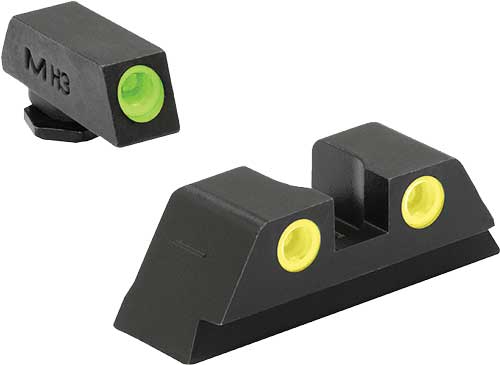 Meprolight Night Sight Set - Green-yellow Glock 42-43