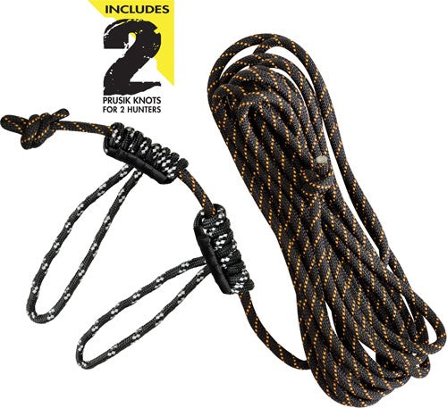 Muddy Life-line 30' W- Double - Rope Loops Reflective Rope