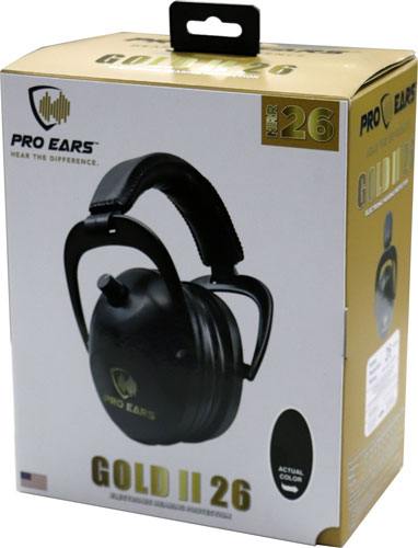 Pro Ears Gold Ii 26 Ear Muff - Electronic W-padded Base Blk