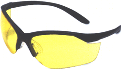 Howard Leight Vapor Ii Glasses - Black Frame-amber Lens