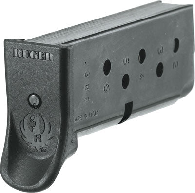 Ruger Magazine Lcp .380acp - 6rd W-finger Ext. Steel