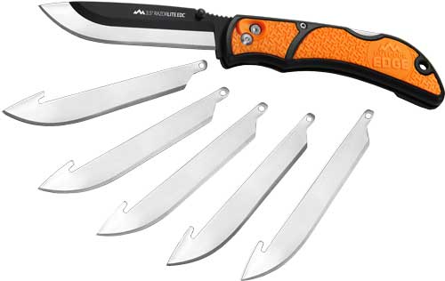 Outdoor Edge 3.5" Razor Lite - Edc Folder Orange W-6 Blades