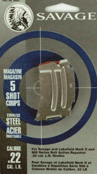 Savage Magazine Mkii Series - .22lr-.17hm2 5rd Stainless