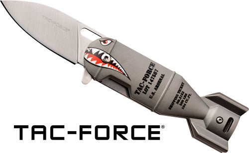 Mc Tac-force 2.25" Drop Point - Folder Grey Shark Bomb/ss