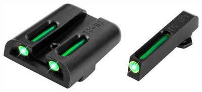 Truglo Sight Set Glock 9mm-.40 - Tritium-fiber Optic Green