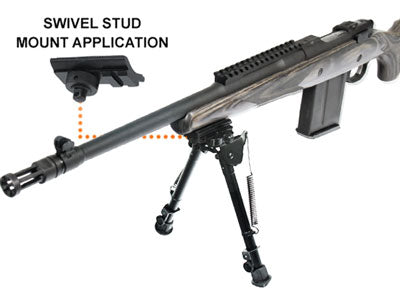 Utg Bipod Tactical Op 8-12.4" - Picatinny Mount W-stud Adapter 6