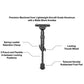 Utg Bipod Recon Flex M-lok - Matte Blk Center H 5.7"-8"