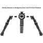 Utg Bipod Recon Flex M-lok - Matte Blk Center H 8.0"-11.8"