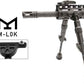 Utg Bipod Recon Flex M-lok - Matte Blk Center H 8.0"-11.8"