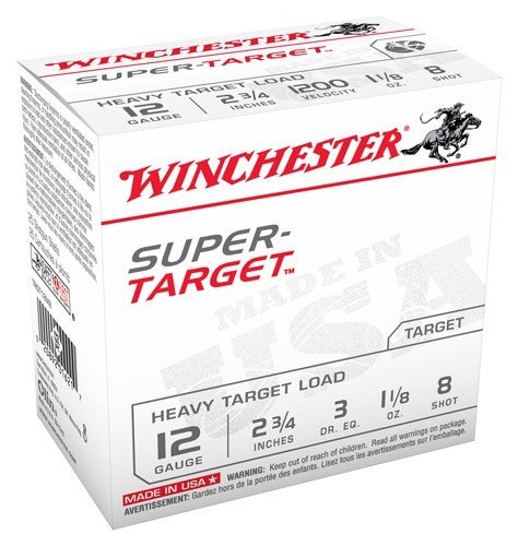 Winchester Super Target 12ga - 1200fps 1-1/8oz 8 250rd Case