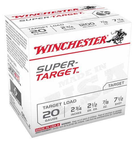 Winchester Super Target 20ga - 1200fps 7/8oz 7.5 250rd Case