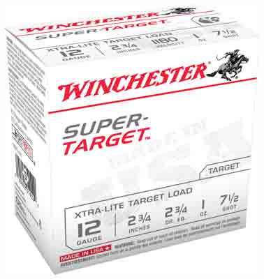 Win Ammo Super Target 12ga. - Case Lot 1180fps 1oz #7.5