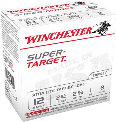 Winchester Super Target 12ga - 25rd 10bx-cs 1180fps 1oz #8