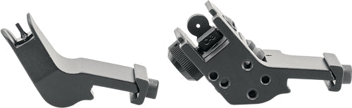 Je Fixed Front-rear Sight - 45 Degree Offset Aluminum Blk