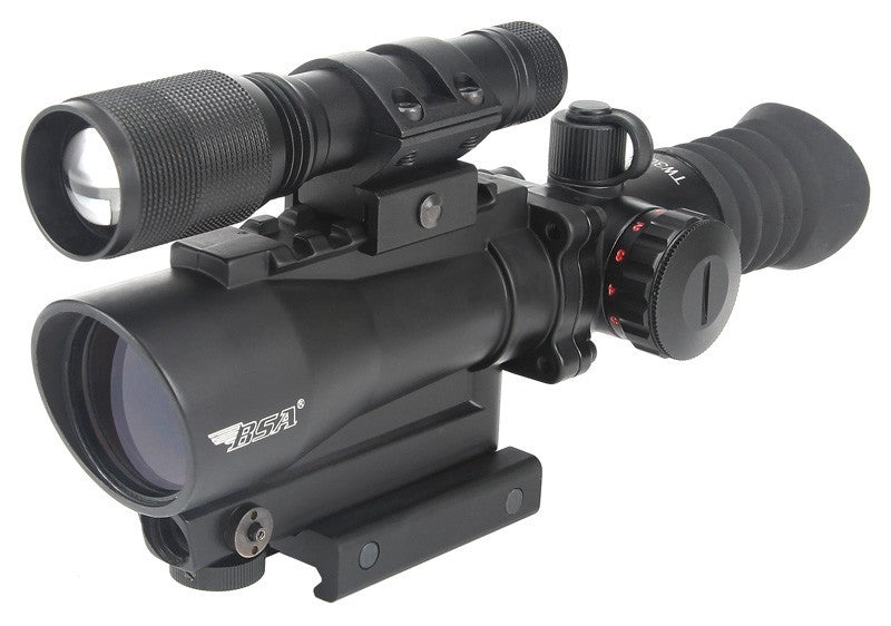 Bsa Tactical Weapon Sight - W- 650nm Laser And Light