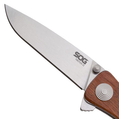 Sog Knife Twitch Ii - Satin Polish Wood Handle 4