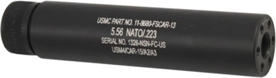 Guntec Ar15 Fake Suppressor - 5.5" 1-2x28 Threads Black