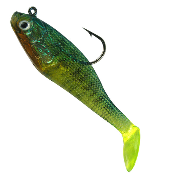 Creme Spoiler Shad Swimming Bait