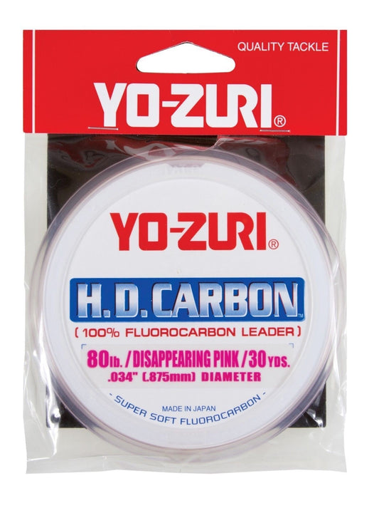 Yo-Zuri HD Carbon Disappearing Pink 30 Yards Fluorocarbon Leader