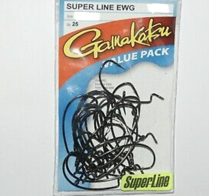 Gamakatsu Super Line EWG Hook - 25 pack