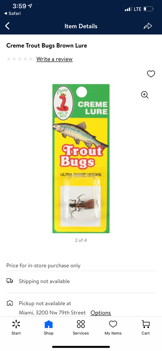 Creme Trout Bugs