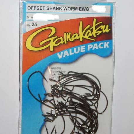 Gamakatsu Offset EWG Worm Hooks 25 pack