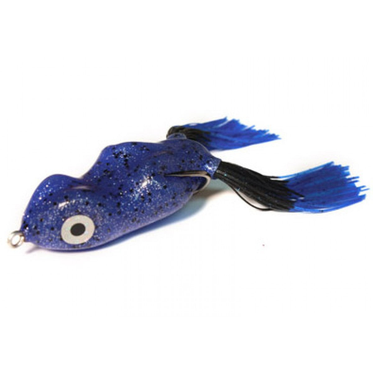 Scum Frog Thomas & Friends Popper Topwater Bass Lure - Weedless Hollow Body Frog With Hooks, Black